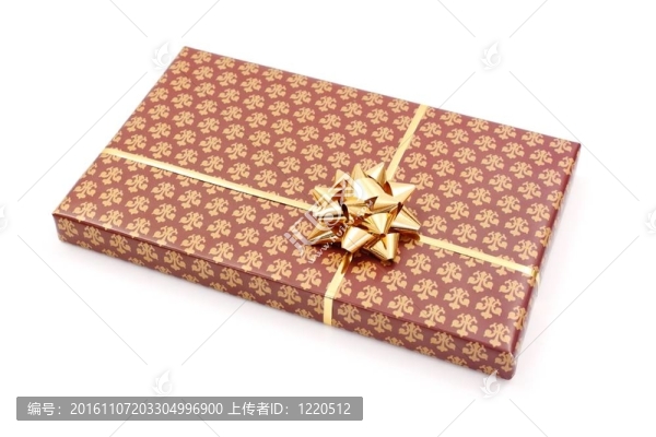帶金弓的禮品盒