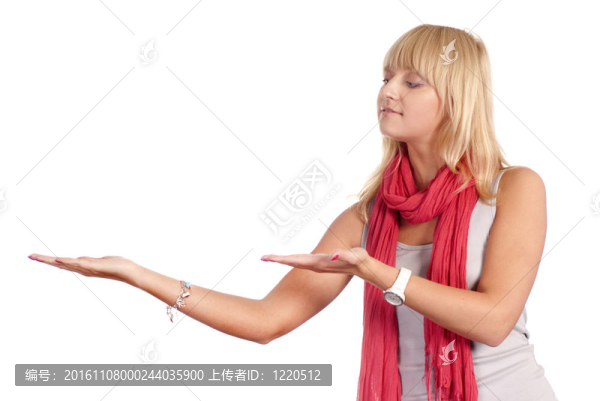 可愛的金發(fā)碧眼的廣告