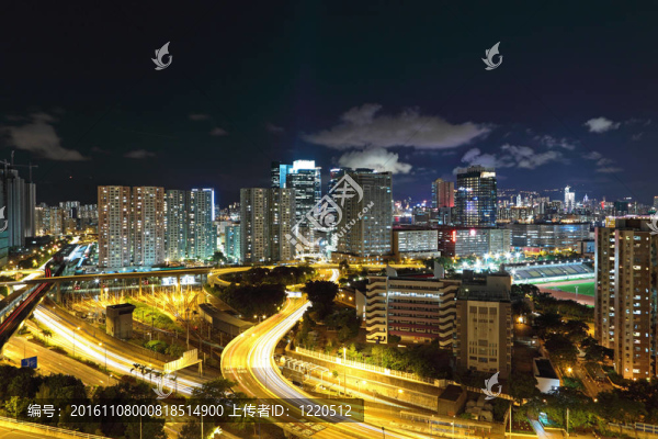 香港市中心的夜晚