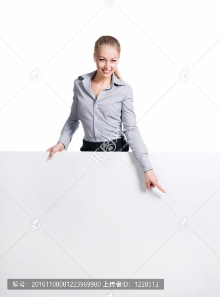 商人站在后面的空白