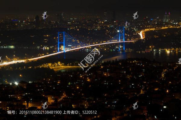 博斯普魯斯海峽大橋坎利卡山從伊斯坦布爾