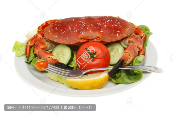 蟹肉沙拉叉