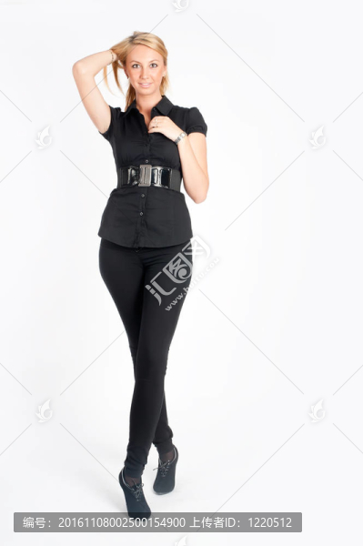 一個(gè)美麗的金發(fā)女人的肖像