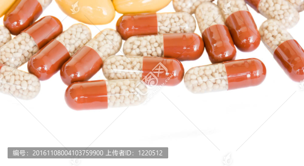 五顏六色的藥片的邊界