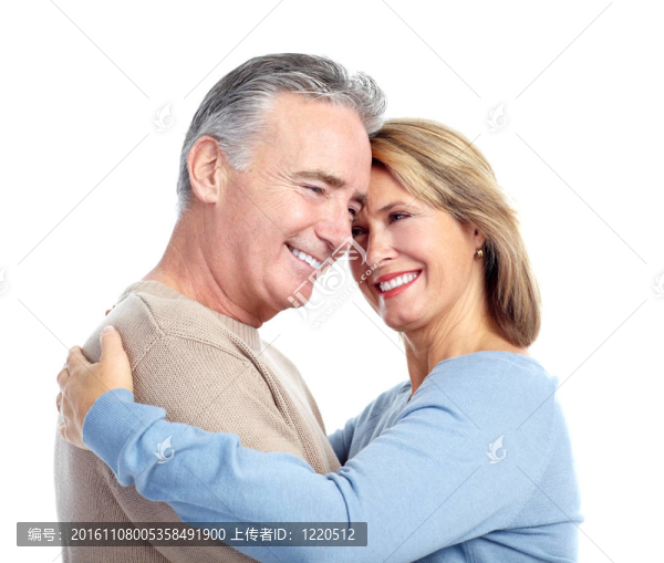 幸福老年夫婦。