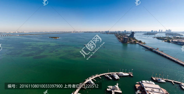 邁阿密的全景