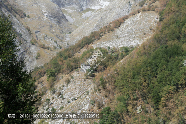 大理石采石場(chǎng)——濱海阿爾卑斯山脈；Carrara；托斯卡納；意大利