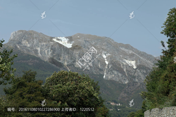 大理石采石場(chǎng)——濱海阿爾卑斯山脈；Carrara；托斯卡納；意大利