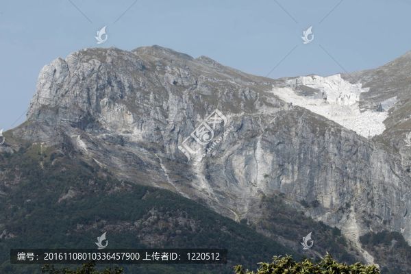 大理石采石場——濱海阿爾卑斯山脈；Carrara；托斯卡納；意大利