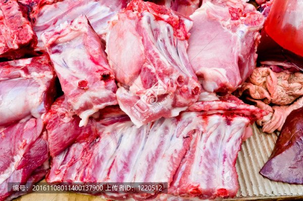 市場(chǎng)豬肉