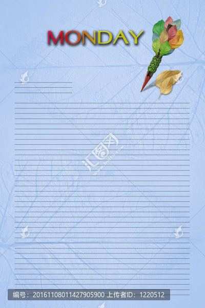 空白的筆記簿
