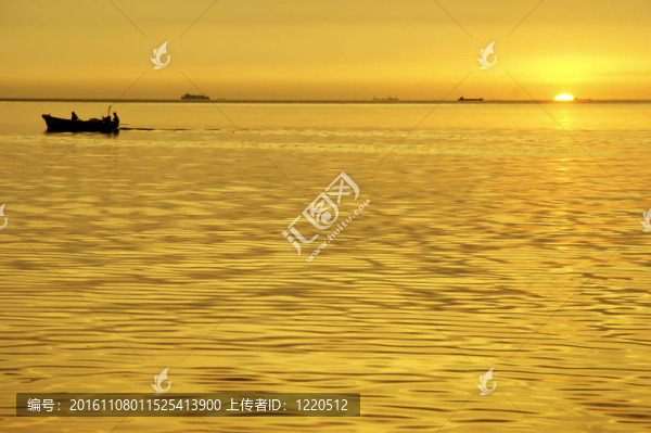 海洋日落背景圖片