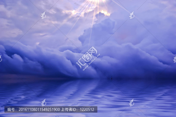 海洋日出背景圖片