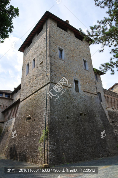 費(fèi)利諾城堡。Emilia,Romagna。意大利.