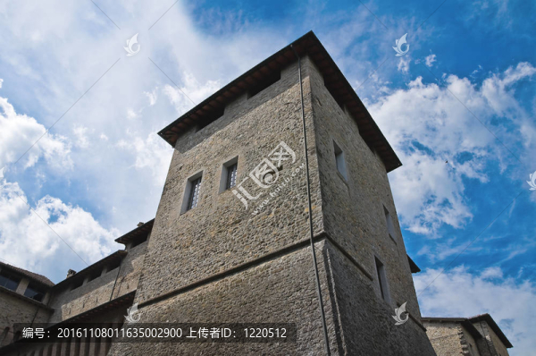 費(fèi)利諾城堡。Emilia,Romagna。意大利.