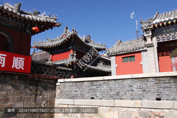 臺山山頂高原上的寺廟
