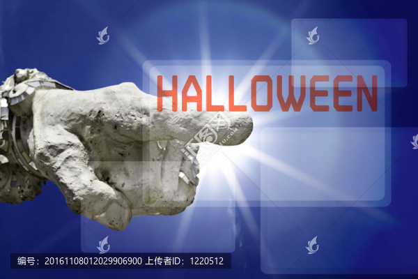 怪物的手指向