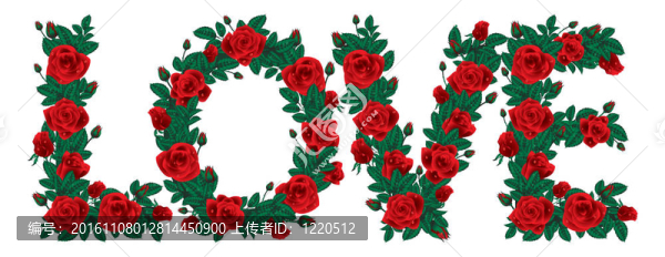 愛(ài)的旗幟。插畫(huà)