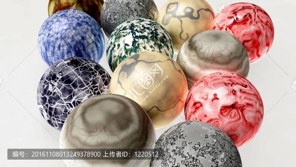 孤立的大理石3d