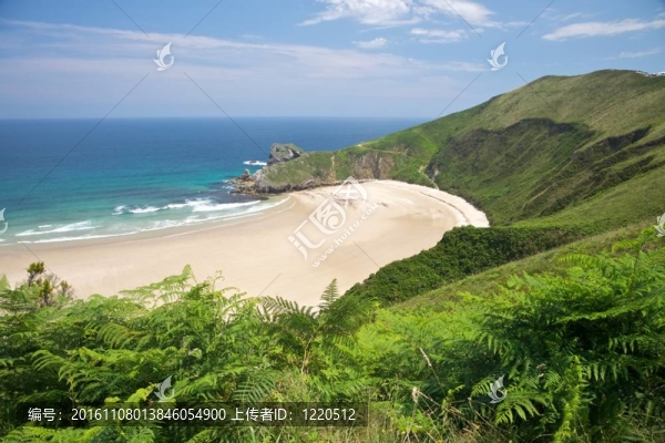 孤獨的torimbia海灘