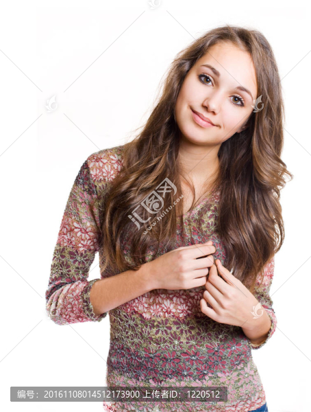 美麗的黑發(fā)女孩友好。