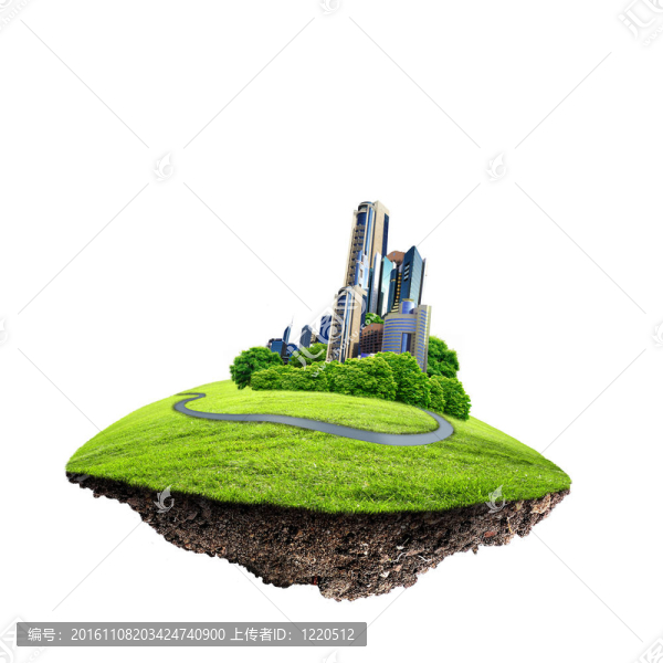 自然景觀包圍的現(xiàn)代城市