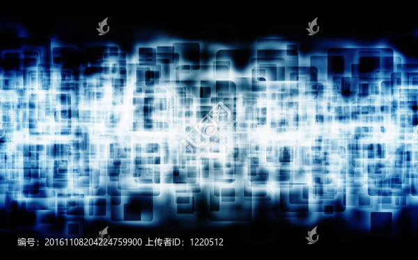 外發(fā)光的藍(lán)色方塊