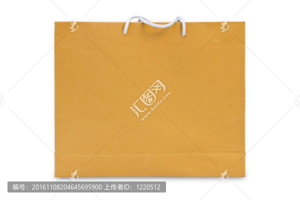 棕色紙購(gòu)物袋隔離