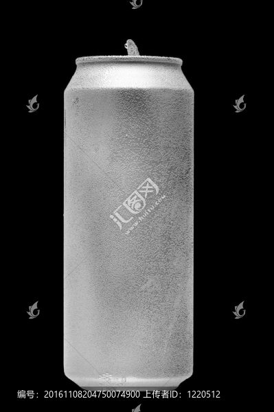 具有氣泡的飲料罐