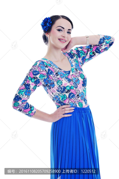 美麗的年輕女性白人孤立