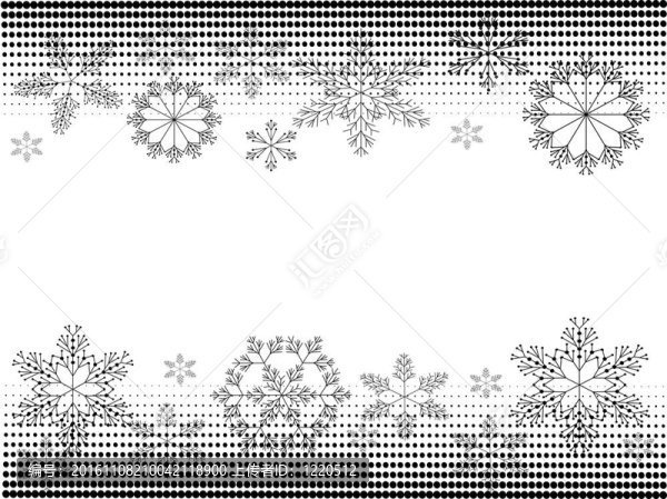 背景的雪花