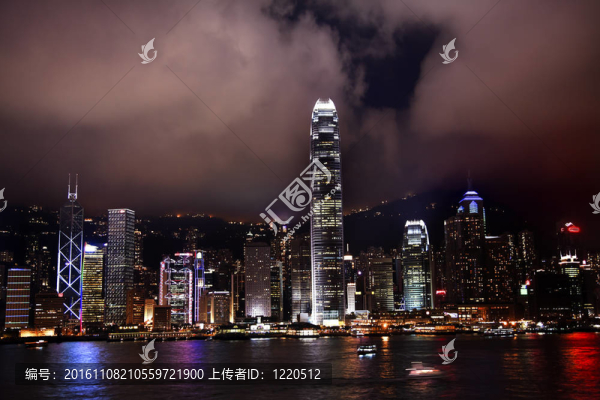 晚上從九龍香港港