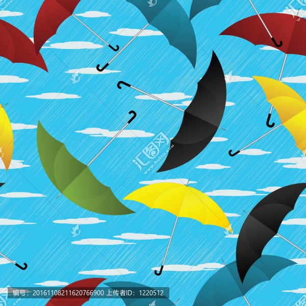 雨傘的重復(fù)圖案