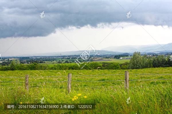 夏日午后美麗的蘇格蘭風景