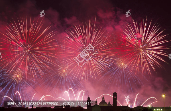 煙花慶祝Redentore（文島