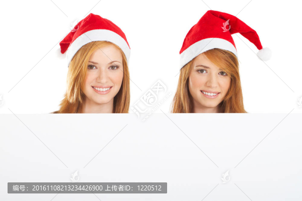 美麗的圣誕女孩