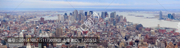 紐約市繁華市區(qū)全景大廈-曼哈頓