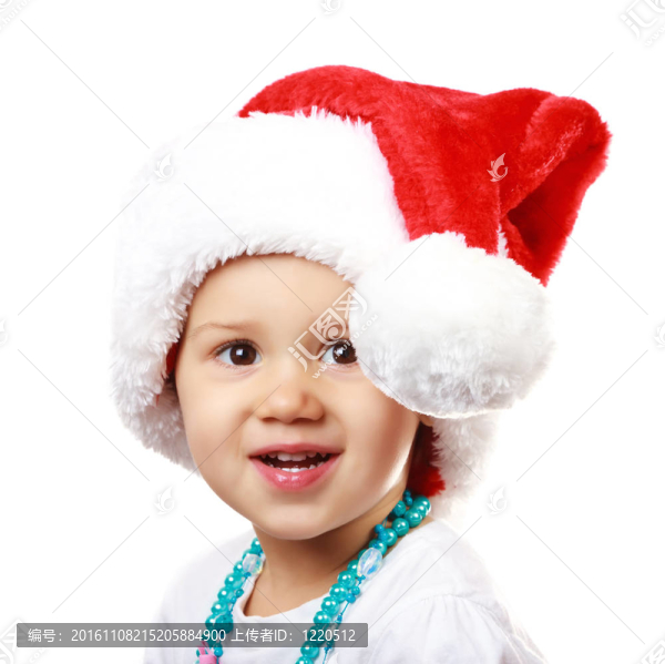 圣誕老人帽子里的嬰兒