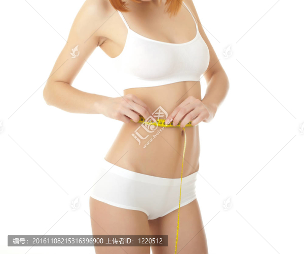 女性身體護理和大腿上的黃色措施