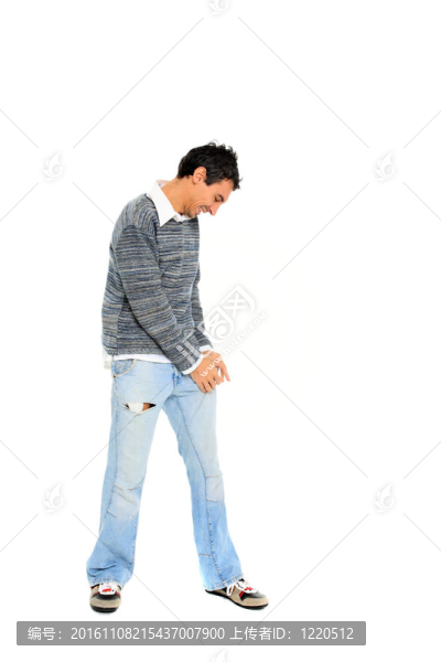 年輕的隨便的人