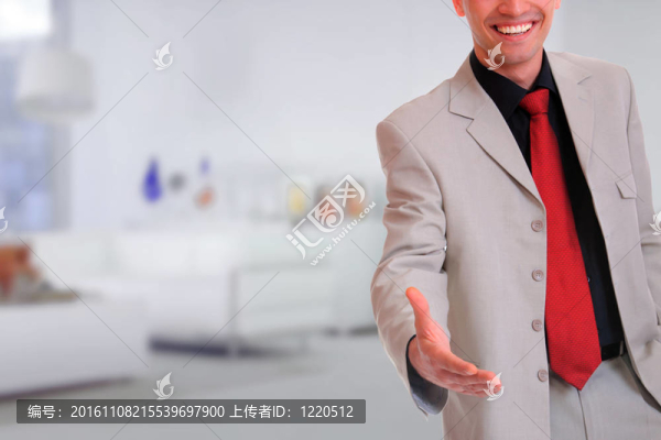 商人伸出手來搖