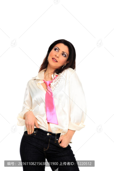 一個(gè)快樂(lè)的年輕商業(yè)女性肖像