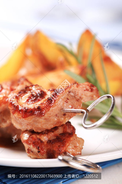 烤串肉卷
