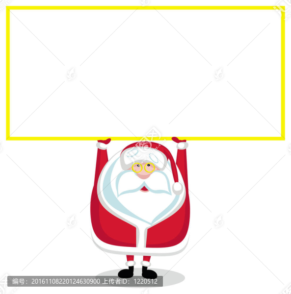 Cartoon,Santa與復(fù)制空間。