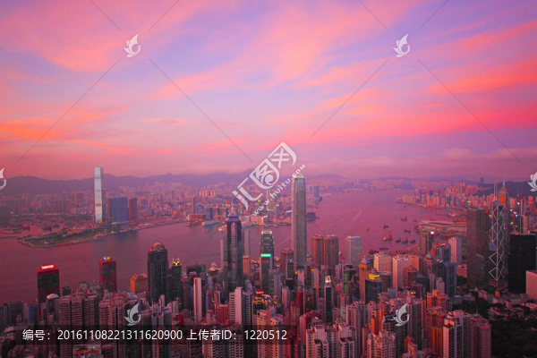 香港的日落