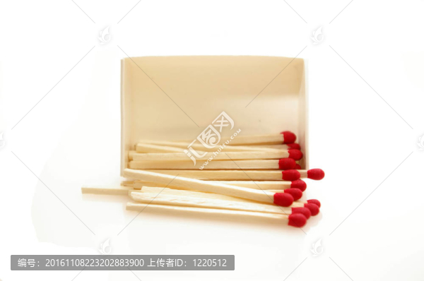 白色背景上的匹配