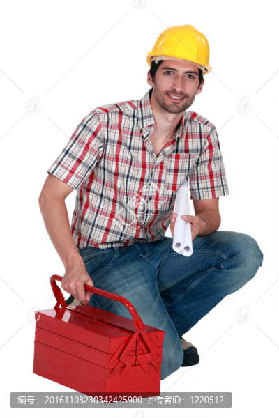 工具盒跪下