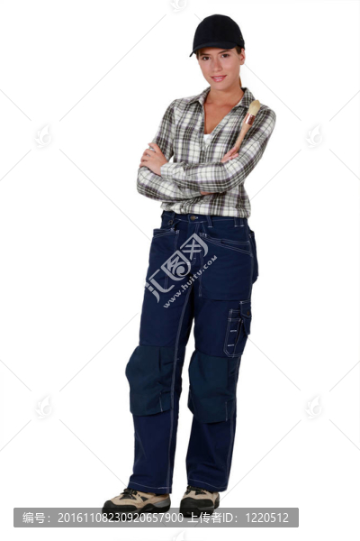 女畫家。