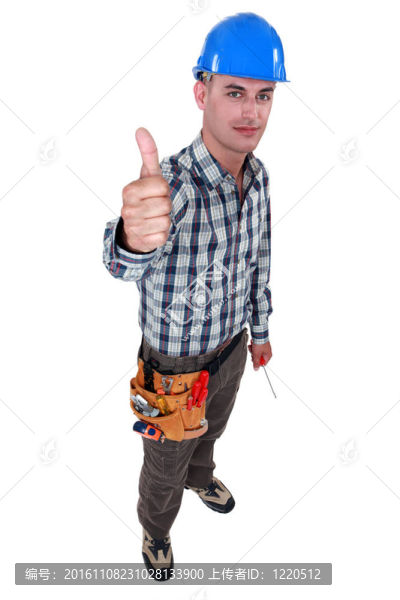 商人給大拇指了