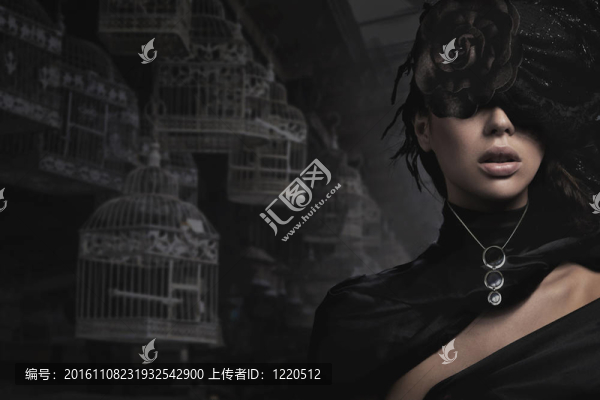 一個(gè)魅力女人的藝術(shù)照片